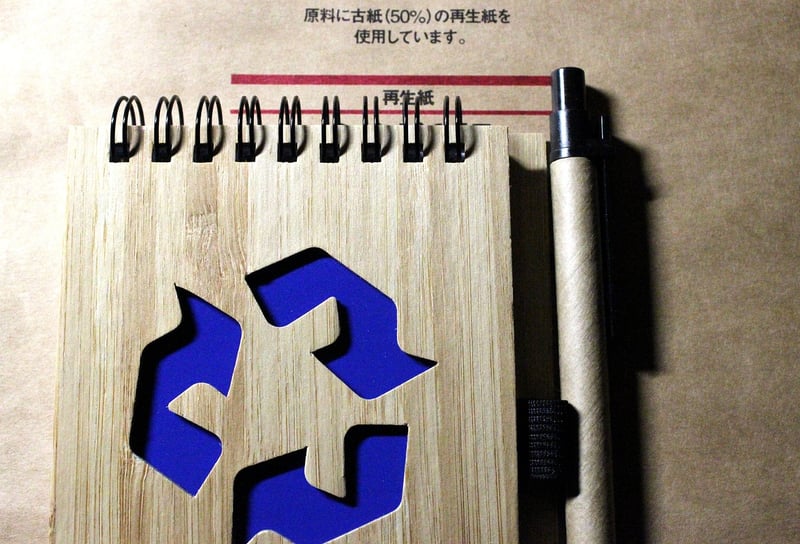 Recycled paper art